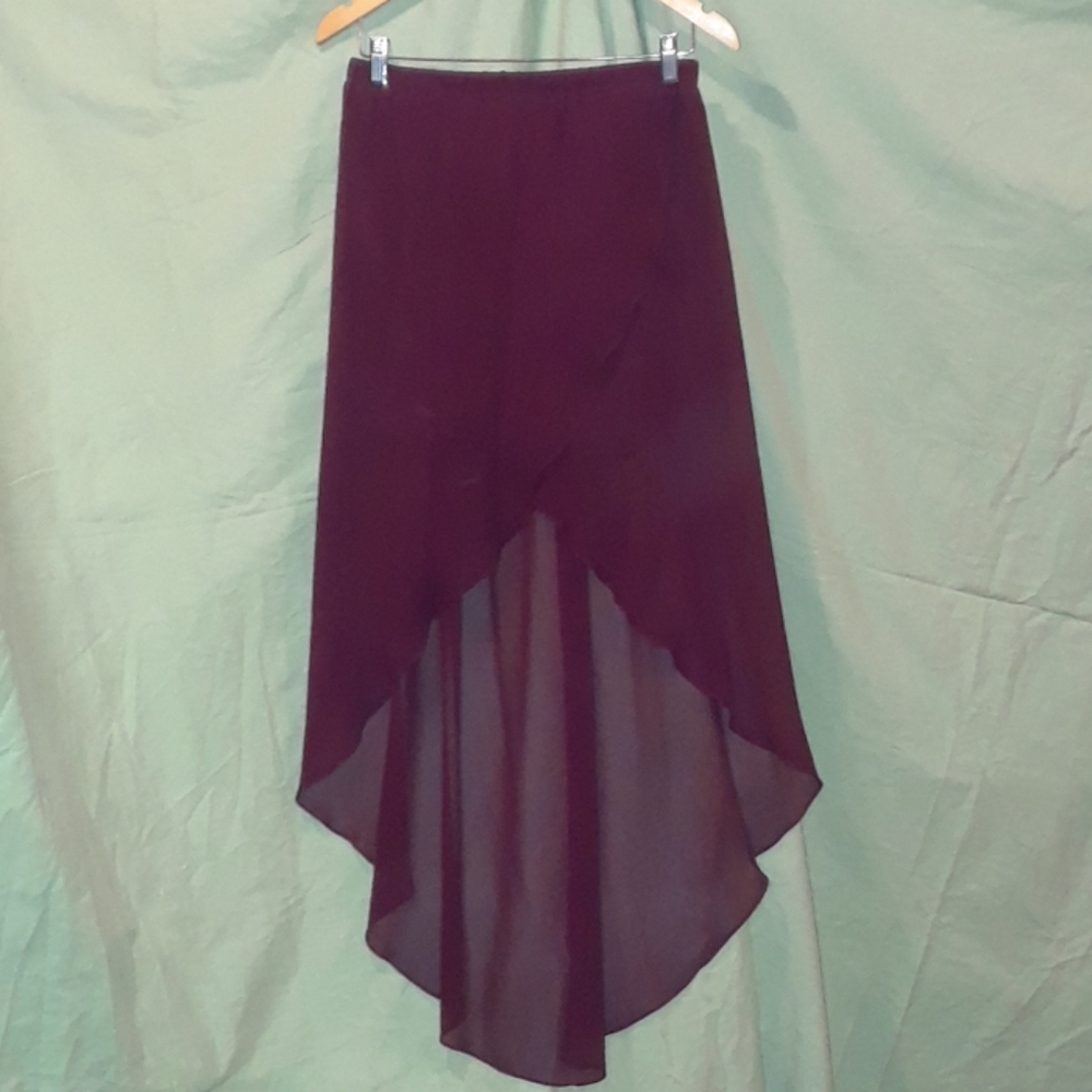 H&M Divided Chiffon High Low Tulip Skirt